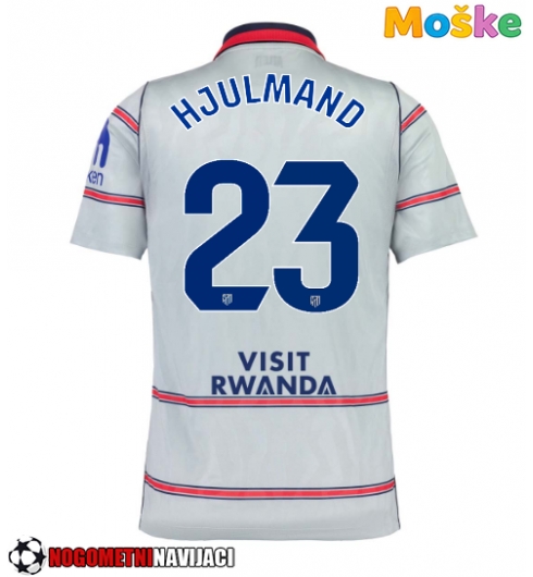 Moške Nogometnih dresov Atletico Madrid Morten Hjulmand #23 Tretji 2026-27 Kratki rokavi Moške Nogometnih dresov Atletico Madrid Morten Hjulmand #23 Tretji 2026-27 Kratki rokavi